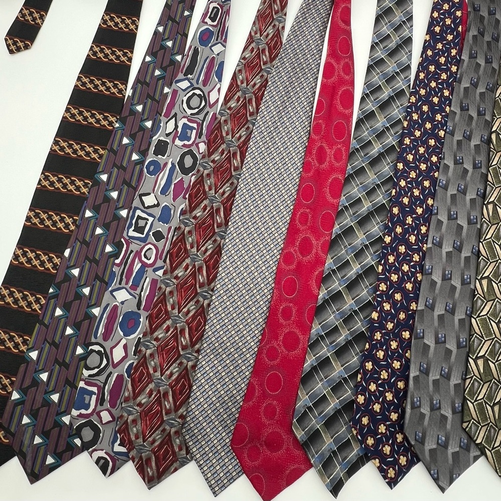 Stylish Men's Tie Collection - Multicolor lot of 10